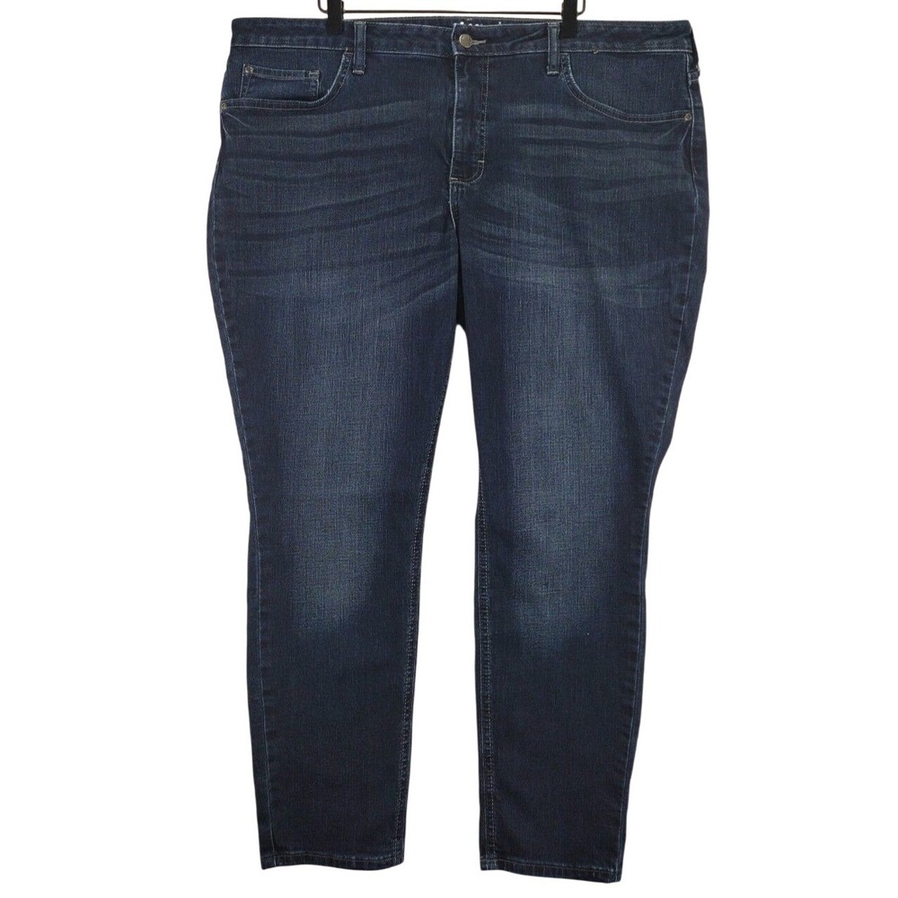 Lee Riders Womens Midrise Skinny Jeans‎ Dark Wash Size 22M